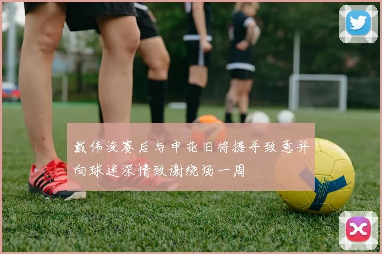 戴伟浚赛后与申花旧将握手致意并向球迷深情致谢绕场一周